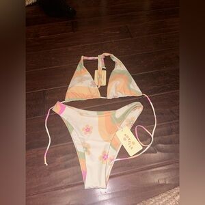 Aurelle Floral Women’s Bikini Set Size Small